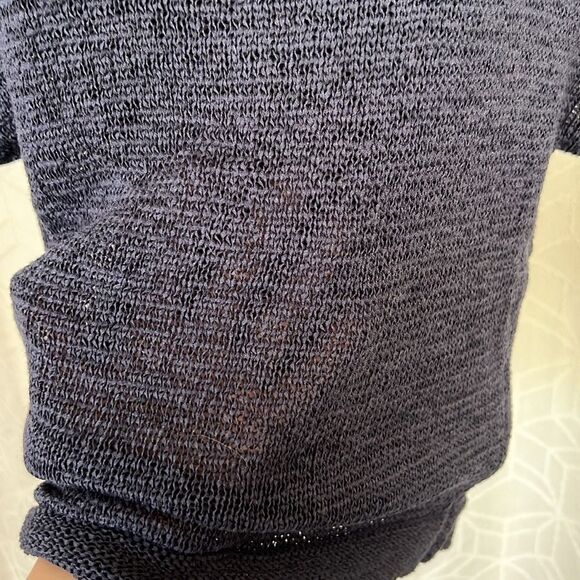 WD.NY Loose Knit Short Sleeve Top Sweater - Picture 6 of 8